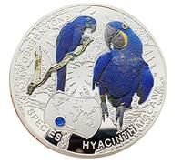 Fopytu Perroquet pièces commémoratives pièces de Collection d'animaux Afrique Zambie Souvenirs de la Faune pièces Collection Cadeaux