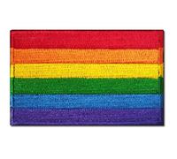 Fopytu Pride Gay Flag Patch LGBT Flags Patches Rainbow Flags Patches Crochet Boucle Attachée pour Vêtements Veste en Veste en Jean