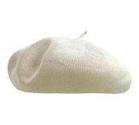 Fopytu Solid Color Spring Summer Beret Women Breathable Dome Painter Hat Versatile Street Cotton Yarn Beret for Daily Wear