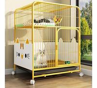 for 1 à 2 Chats, Furet, Chinchilla, Lapin, Petits Animaux, Chaton, écureuil, Voyages en Camping-Car, Camping(Yellow,Large)