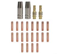 For 15AK Kit d'accessoires pour chalumeau de soudage avec 24 composants pour réparation et réutilisation de brûleur MIG sur systèmes compatibles MB15