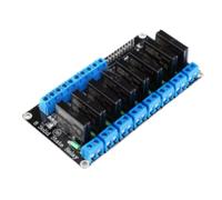 For (2 pièces) Module à semi-conducteurs 5 V - Déclencheur bas niveau 1/2/4/8 voies CA, 240 2 A, haute durabilité, conception compacte(8-Way Solid State Relay Module)