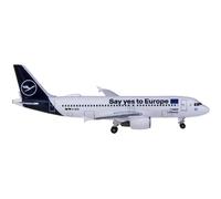 for 533614 Lufthansa A320 D-AIZG Dites Oui À l'europe Miniatures en Métal d'avion Moulé sous Pression À L'échelle 1:500 Avion moulé sous Pression