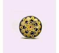 For 6mm Mosaic Pin Rivets for Knife Handle Decoration - 90mm Length, 21 Styles, Steel & Bronze Material(Style 7)