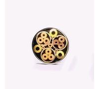 For 6mm Mosaic Pin Rivets for Knife Handle Decoration - 90mm Length, 21 Styles, Steel & Bronze Material(Style 21)