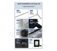 For A1 3D Printer Enclosed Exhaust Hood Kit with High-Power Fan Reduces Noise for Quiet Operation