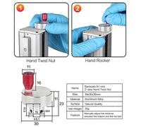 For A1 Mini Z Hand Twist Screw Nut Coupler T8 Lead Screw Lifting Holder Coupling 3D Printer Parts