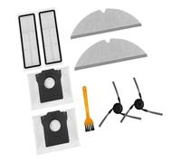 For accessoires d'aspirateur robot Dreame D20 Pro Plus, paquet de 9 pièces de rechange: 2 brosses latérales, 2 filtres, 2 lingettes, 2 sacs à poussière, 1 outil de nettoyage