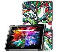 for Acer Iconia Tab 10 A3-A50 Tablet Cover, Ultra Slim Lightweight Folio Stand Luxury Leather Case for Acer Iconia Tab 10 (A3-A50) 10.1 inch (Happy Tree)