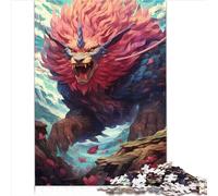 for Adults Puzzles 1000 Piece Jigsaws Mythical Giant Lion Puzzles Games Premium 100% Recycled Board Teenagers and Children Family Entertainment Toys （26x38cm）