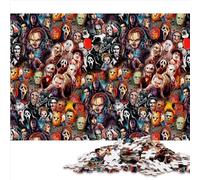 for AdultsPuzzleGames Horror MonsterPuzzles pour Adultes Puzzle en Bois de 1000 pièces pour Adultes et Enfants développe la Coordination œil-Main Taille (50x75 cm)