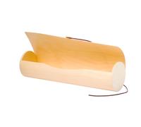 FOR ADVENTUR Coffret Vin en Bois Style Parchemin - Étui Roulé pour 1 Bouteille 750 ml - Présentation Élégante et Cadeau Original pour Mariage, Anniversaire et Célébration