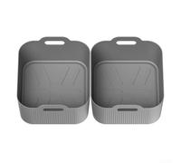 For AF500 Air Friteuse Accessoire Extended Silicone Oil Separation Pad for Effortless Cooking with 5L and 10L Models (2 Gris)
