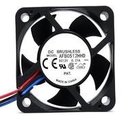 For AFB0512HHD 50x50x20mm DC12V 0.21A 3-Wire Fan for Air Method - High Speed, Low Noise Operation