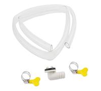 For Air Conditioner Drain Hose Kit With Connector And Clamps, 15mm Diameter AC Condensate Drainage System For Split And Casement Air Conditioning Units, Indoor Outdoor Installation(3FT)