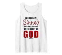 For All Have Sinned - Romans 3:23 KJV Christian Gospel Débardeur