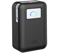 for anker Coque en silicone pour banque d'alimentation nano 45 W - Coque de protection lavable avec trous de suspension - Équipement de voyage léger 9 x 6 x 4 cm (noir)