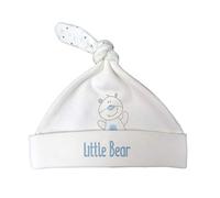 For Babies Bonnet pour Nouveau-né avec nœud - Fille et garçon - Bonnet Premier âge - 100% Coton Bio - Fabriqué en UE