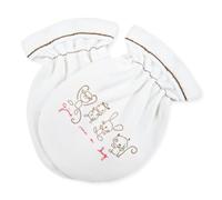 For Babies - Gants à gratter en coton bio pour bébé - Pour nouveau-né, garçons et filles de 0 à 3 mois - Anti-rayures - En coton biologique (give me a hug rouge), Donnez-moi un câlin, rouge