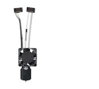 For Bambu for imprimante 3D de laboratoire P1 Hotend 0.2MM en acier inoxydable 0.4MM 0.6MM 0.8MM buse en acier trempé métal hotend ventilateur de refroidissement for P1P P1S(1pcs 0.8mm kit)