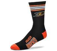 For Bare Feet 4 Stripe Deuce Crew NHL Chaussettes, Couleur de l'équipe, Large Mixte Adulte