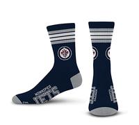 For Bare Feet 4 Stripe Deuce Crew NHL Chaussettes, Couleur de l'équipe, Medium Mixte Adulte