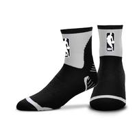 For Bare Feet NBA Logoman Surge Quarter Sock Chaussettes, Noir, L Hommes