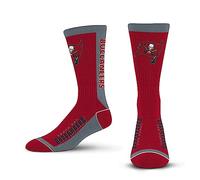 For Bare Feet NFL TAMPA BAY BUCCANEERS MVP Crew Sock Team Color Large