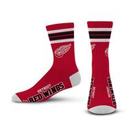 For Bare Feet NHL 4 Stripe Deuce Crew Chaussettes, Homme, Rouge, 10-13