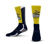 For Bare Feet Savannah Bananas Team Color Crew Sock Chaussettes, Couleur de l'équipe, M Mixte
