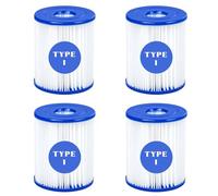 For Bestway Pools, Inflatable Pool Replacement Filters, 3.1 x 3.5 Inch, 4 Pack