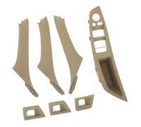 For BMW 5 Series Door Window Control Panel Cover 51417225873 51417225847 for 520i 2010-2016 Inner Handle Trim Switch Armrest Panel(Beige)