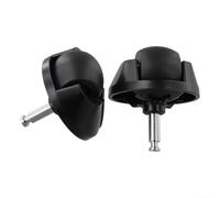 for bobsweep Ultra-Vision Pet Lot de 2 roulettes avant pivotantes de haute précision pour robot aspirateur, accessoire de mobilité améliorée, noir, 46 x 6 mm