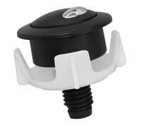 For bouton de chasse d'eau Optima 50, ensemble de bouton-poussoir de réservoir à double chasse for le remplacement de la vanne de chasse à câble Siamp(Black+silver)