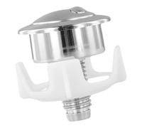 For bouton de chasse d'eau Optima 50, ensemble de bouton-poussoir de réservoir à double chasse for le remplacement de la vanne de chasse à câble Siamp(Silver)