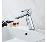 for Brass, Hot and Cold Water Sink taps, Single Lever Waterfall Bathroom Faucet, Gold