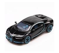 for Bugatti Chiron Voiture 1 32 Simulation Alliage Moulage sous Pression Pull Back Modèle Jouet Cadeau Voiture Miniature De Collection(Noir)