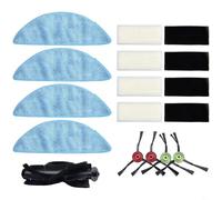 For Cecotec For Conga Pet Max For X-Treme Side Brushes, Filters, Mop Cloth & Roller Brush Kit, Compatible with Max For Ultimate/Vital Models, Robot Vacuum Spare