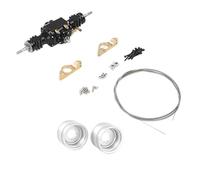for Chargeur for LESU 1/14 WA100M-8 avec Rapport de démultiplication de Verrouillage différentiel 1:3 essieu Avant et essieu arrière RD-2039 pièces d'essieu RC(Rear axle with hub)