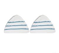 For CLEANmaxx Lot de 2 tampons de rechange en microfibre réutilisables à séchage rapide pour nettoyeur vapeur 30 x 20 cm toutes les surfaces lisses