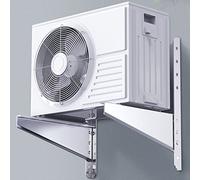 For condenseurs de climatiseurs, support montage mural extérieur for systèmes pompes à chaleur, acier inoxydable antirouille(50x50CM)