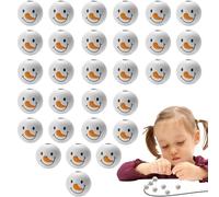 For Crafts - White | White, Winter 20 mm : Crafted From Wood, These Are Sturdy And Sound. You Can Rest Assured They Won't Break Easily And Are Safe For All To Handle.