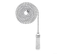 for CRYSTAL - Chaîne de traction pour interrupteur - 30,5 cm - Extension de chaîne décorative avec pendentif en cristal - Accessoire de rechange élégant pour éclairage de salle de bain et toilettes