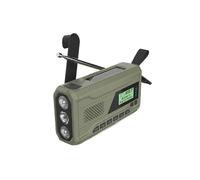 For DAB FM Emergency Radio Solar Hand Crank Bluetooth 4500mAh Power Bank SOS Flashlight for Camping Outdoor Survival Gear