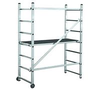 For Demand lia174 Escabeau Plate-Forme de Travail avec 2 x 7 peldaño, 3 m Hauteur de escalier, 1560 mm x 680 mm Plate-Forme Diamètre