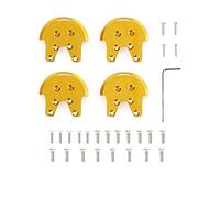 for DJI Phantom 3 Series 4X Kit de Plaque Renfort Base Montage Moteur Protection d'hélice en métal protéger for Drone P3 Pro/ADV/STA(Gold)