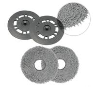 For Dreame For MOVA E40 Ultra Parts Kit de support de balai à franges avec tampons de nettoyage en microfibre Ensemble de remplacement pour robot aspirateur Installation encliquetable Haute absorption