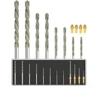 For Dremel Lot de 8 forets rotatifs avec quatre colliers de serrage pour bijoux, travail artisanal, lissage de la pierre et détails de coquillages