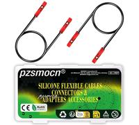For Dupont Silicone 24AWG Jumper Cable Breadboard 40set/120pcs for Dupont 2.54mm Kit Connector 1-Pin Red Female to Female 20cm for Arduino Cables and Raspberry Pi Breadboard Jumper Wires