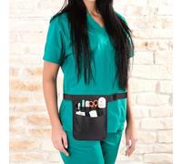 For Durable Adjustable Waist Bag with 8 Pockets Utility Belt Organizer for Professionals including Nurses and Dental Staff Tool Pouch with Quick Release (Noir)